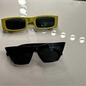 Black and Yellow Sunglass Set